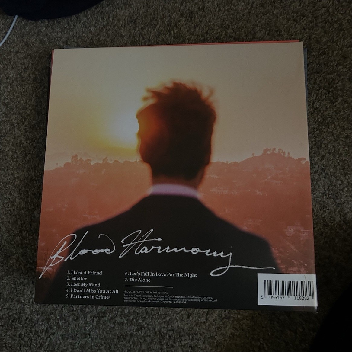 Blood Harmony Vinyl LP AWAL 12″ Black 2019