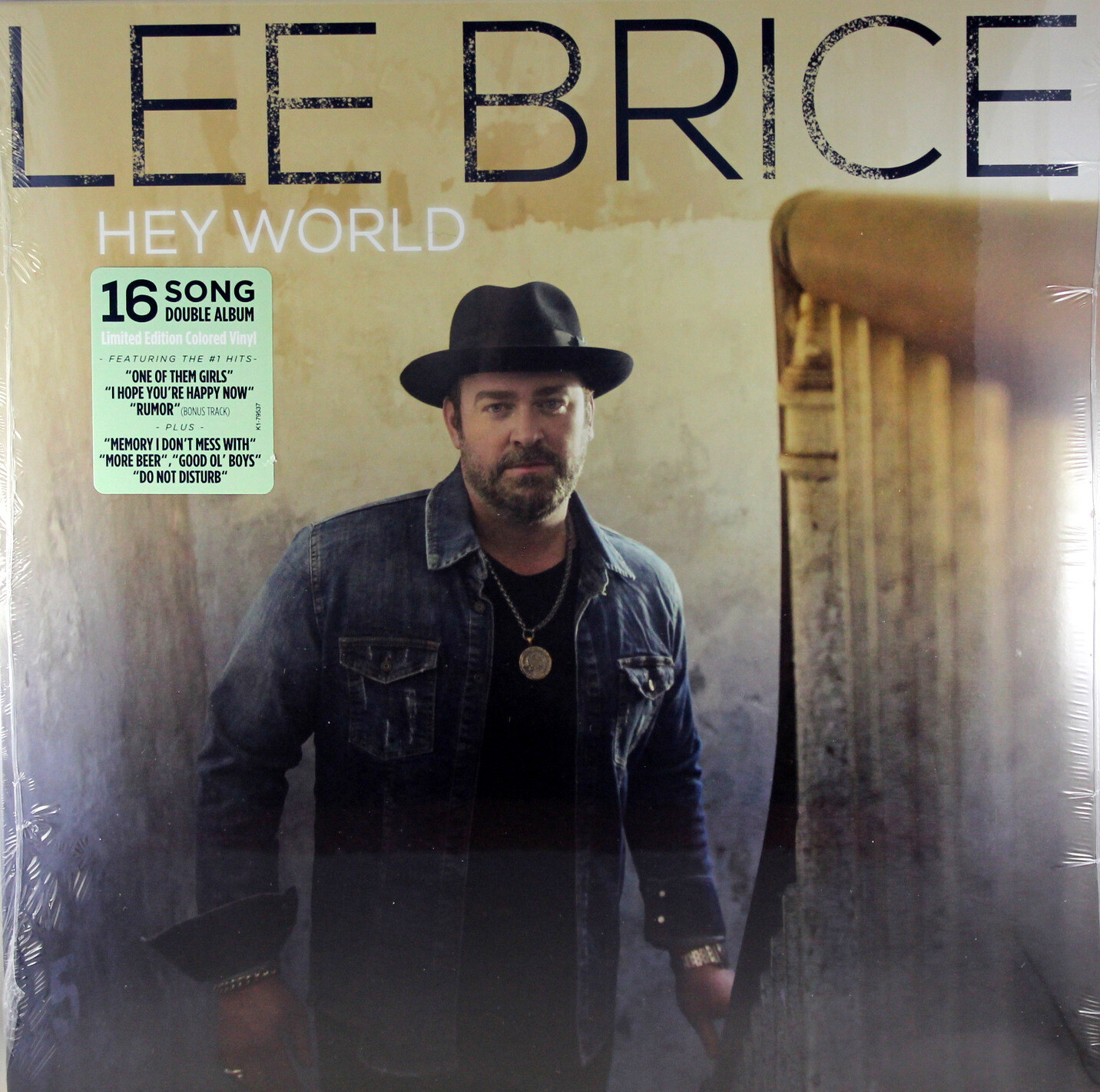 Lee Brice Hey World NEW Color Vinyl LP Limited Edition Country Music