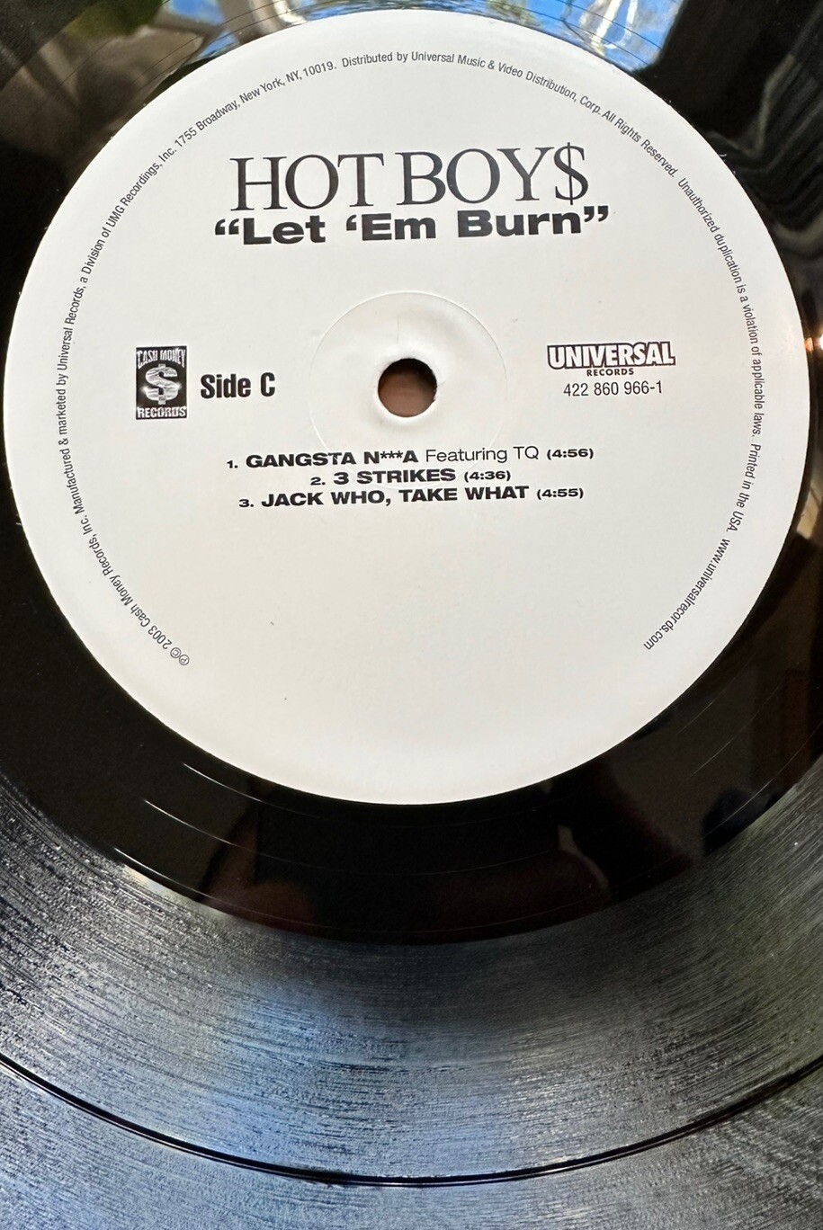 Hot Boys – Let ‘Em Burn (2LP, 2003, Lil Wayne, Turk, Juvenile, BG)