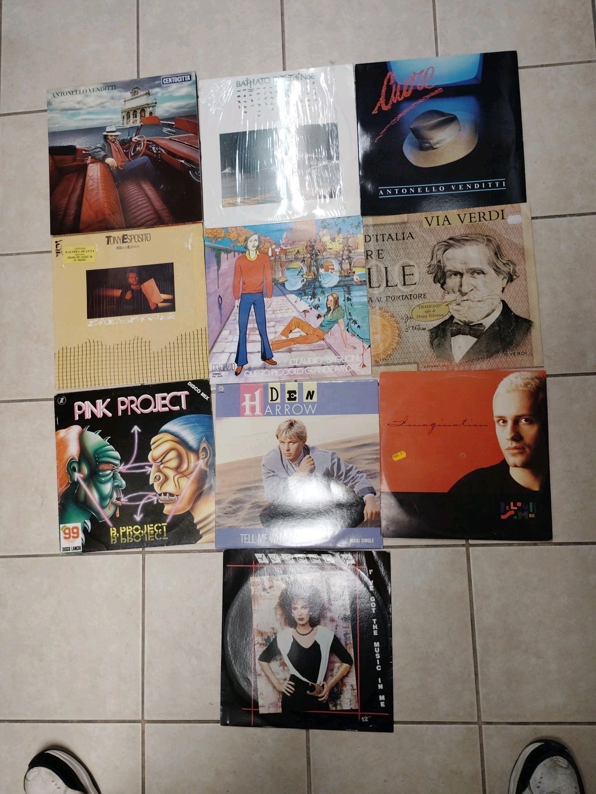 Italian LP Record Lot: (10) See Picture For Titles/Artists. All VG++ Condition
