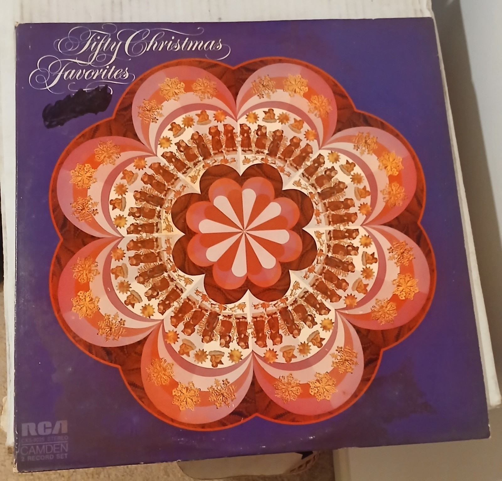 Fifty Christmas Favorites Vinyl 2LP RCA Camden Records 1974 CXS 9025