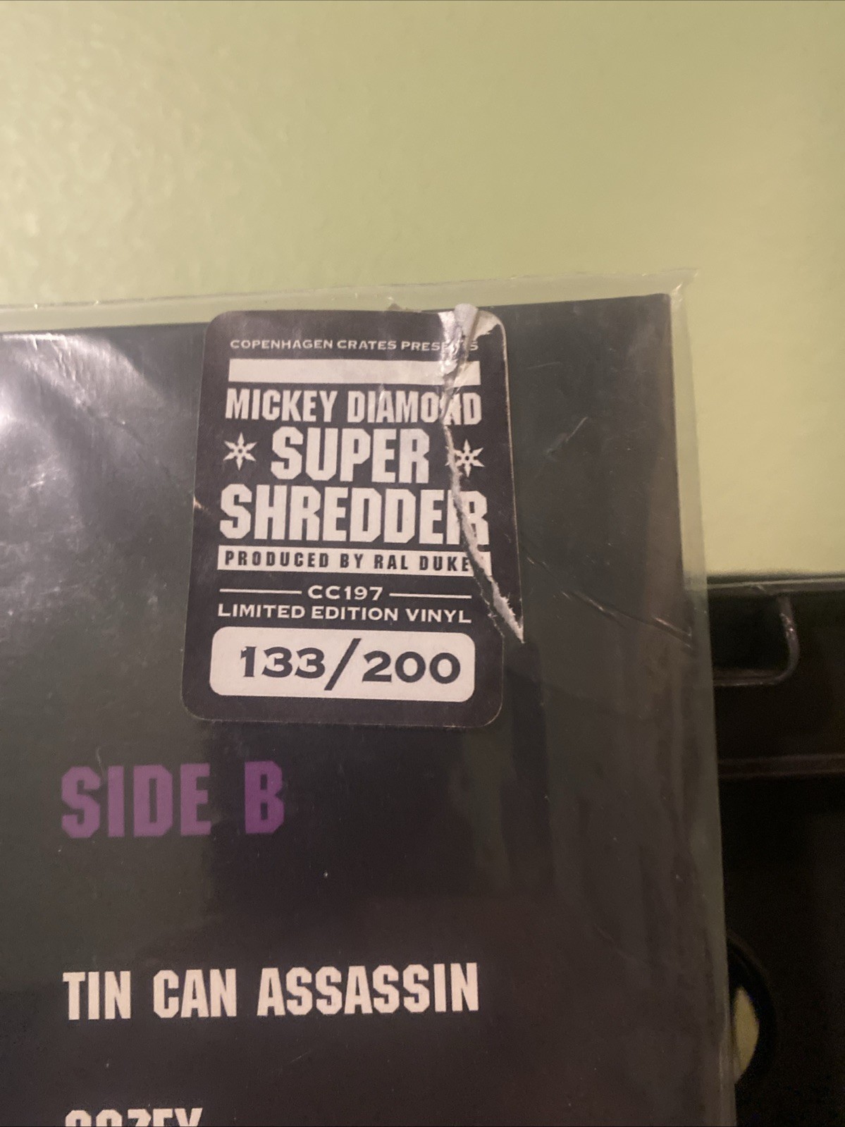 Mickey Diamond Super Shredder Silver Lp 133/200 see picture for back corner bend