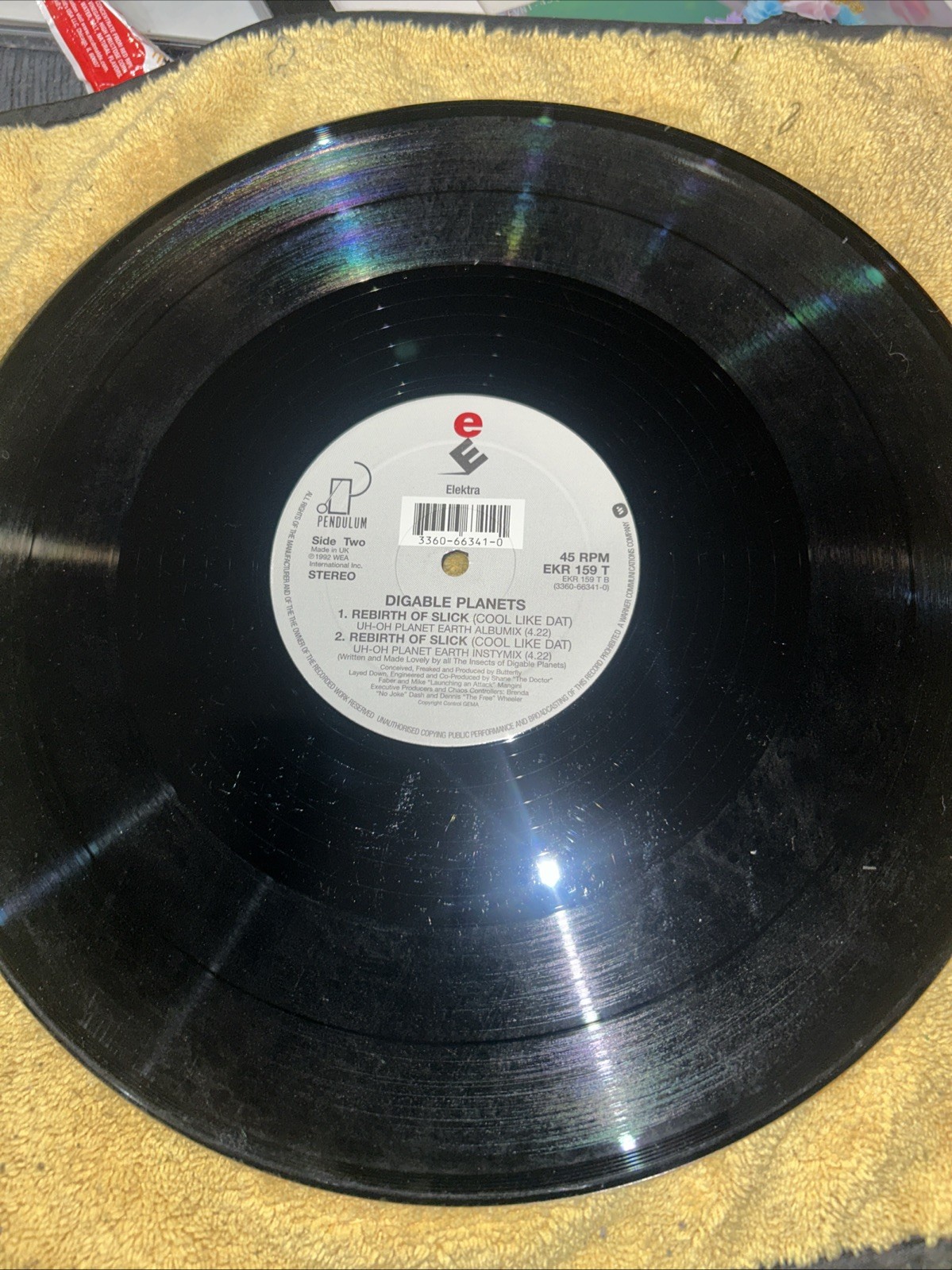 Digable Planets Rebirth Of Slick (Cool Like Dat) 7″ US 1992 Elektra EX 45