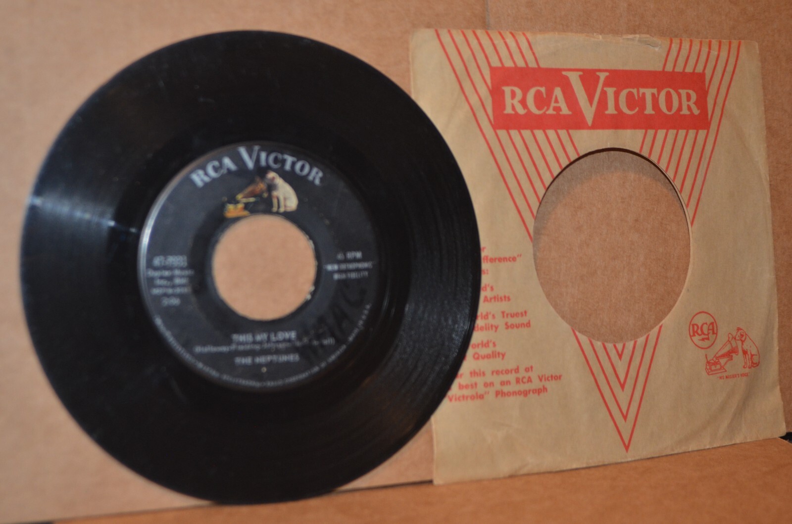 THE NEPTUNES: THIS MY LOVE; 1961 RCA 7931 VG+ DOO WOP 45 RPM