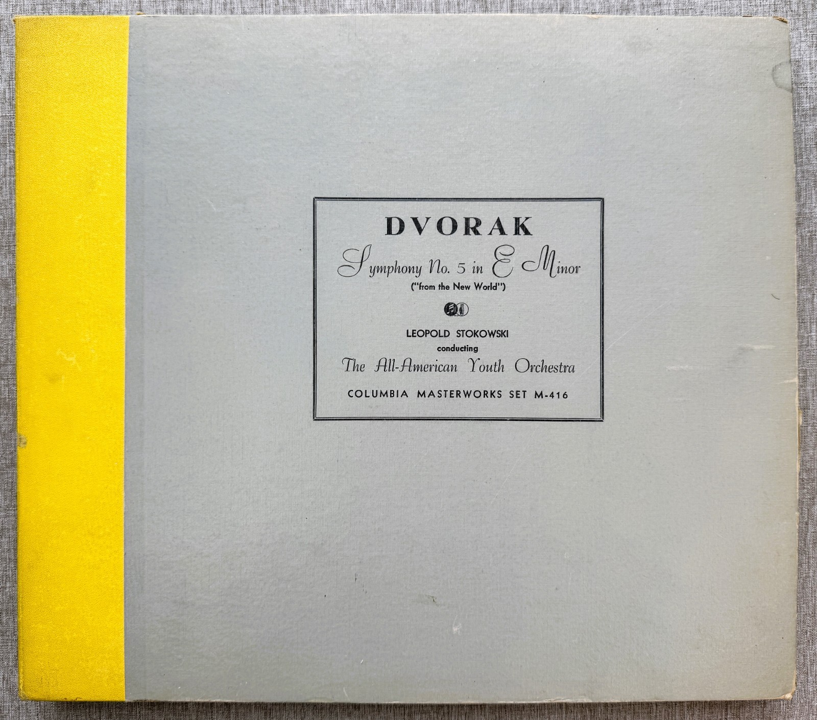 Dvořák New World Symphony # 5 In E Minor: Stokowski: EX+: SHIPS FREE & INSURED