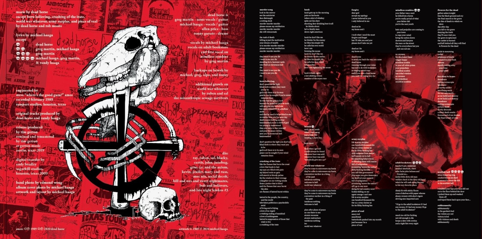 Dead Horse Hellfire Red LP HORSECORE: AN UNRELATED STORY THAT’S TIME CONSUMING