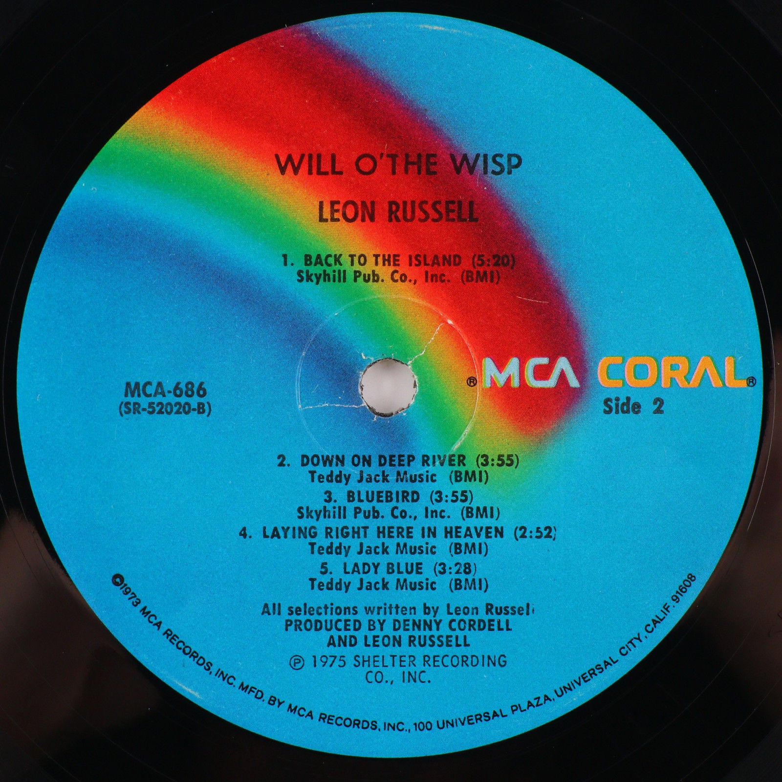 Leon Russell Will O’ The Wisp 1979 Reissue 12″ LP Vinyl Record MCA-686 SRL-52020