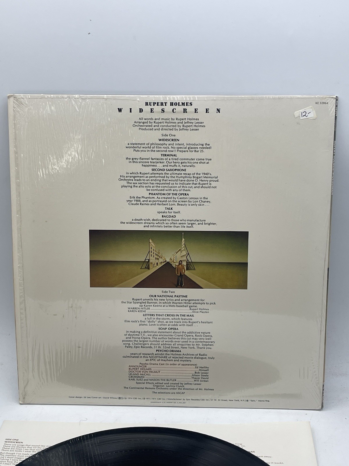 Rupert Holmes “Widescreen “ Epic–KE 32864 LP ,Stereo, EX Shrink
