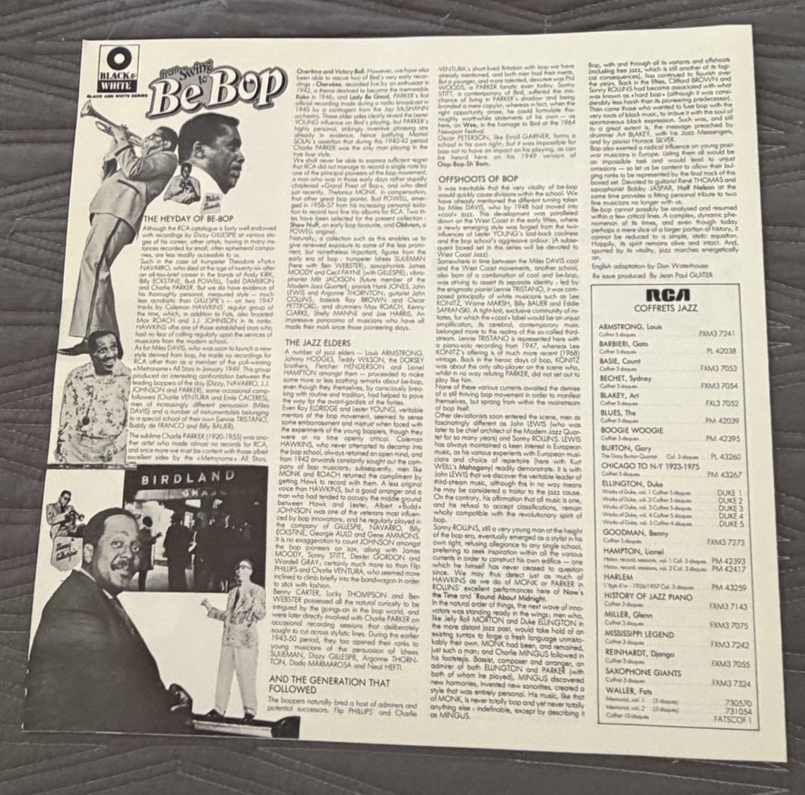 From Swing To Bebop/3Lp/RCA French Import W/Book!Rare/1982/Black & White/NM/VG+!