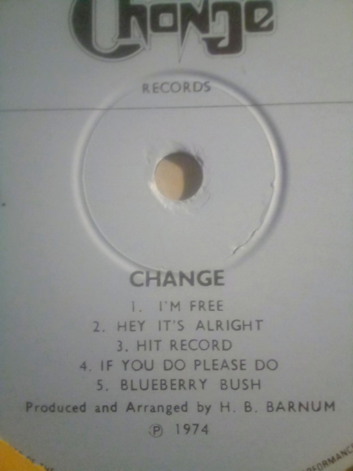 RARE PRIVATE 70’S UK POP ROCK ” CHANGE ” EX ORG 100 MADE? LP LOOK