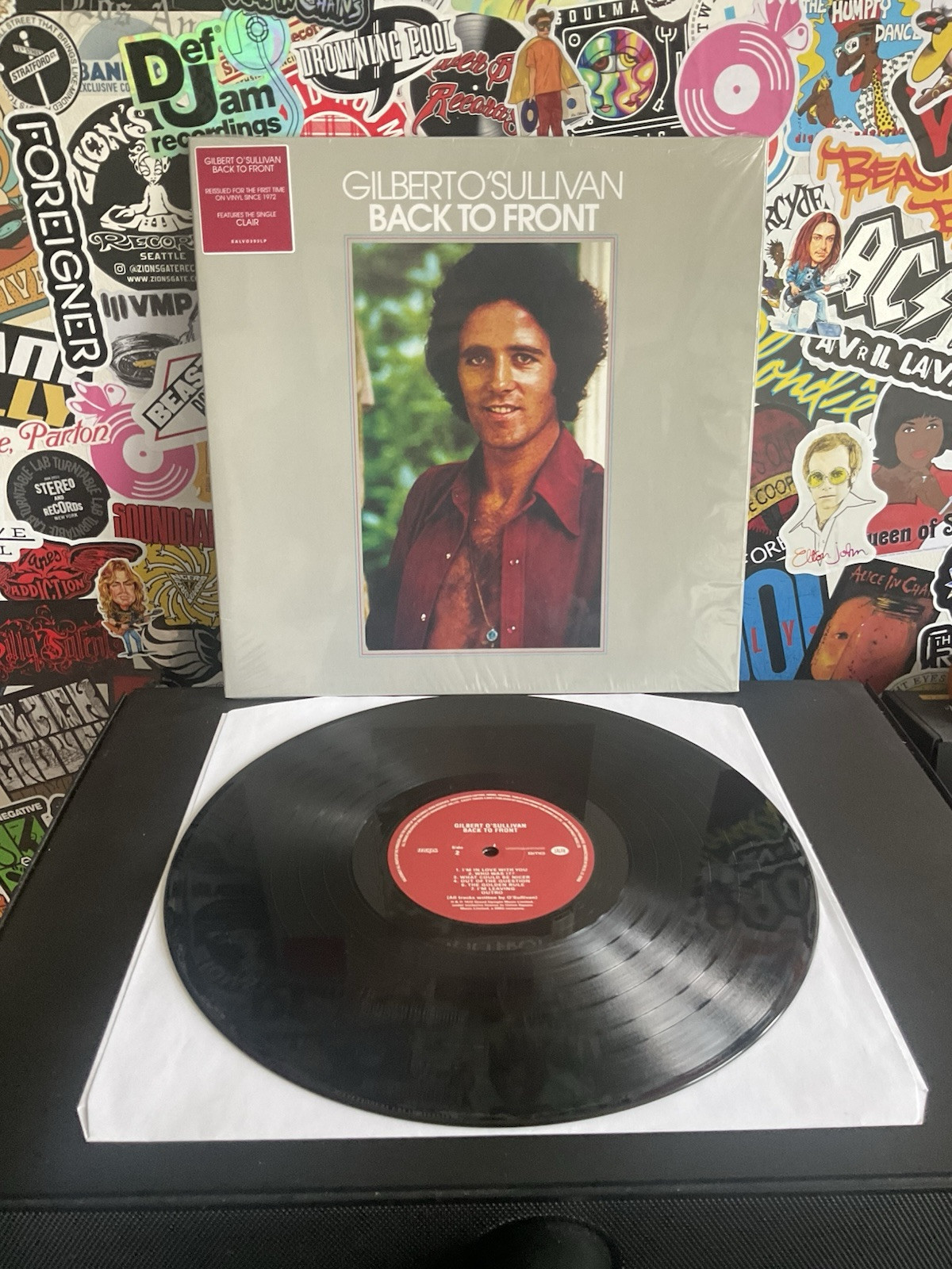 GILBERT O’SULLIVAN Back To Front VG++ VINYL W/HYPE STICKER