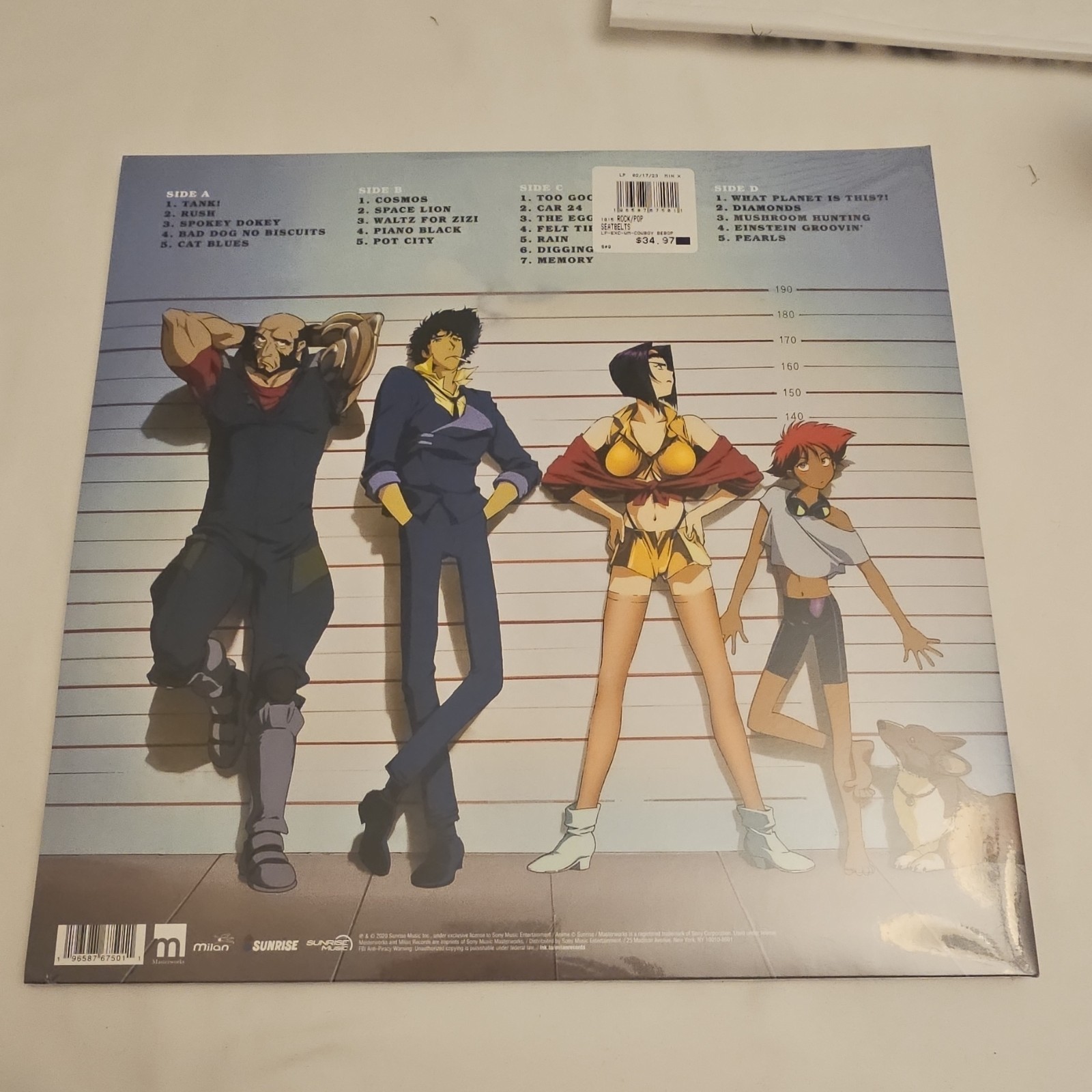 Cowboy Bebop Translucent Burgundy Vinyl Exclusive LP Milan Poster Included