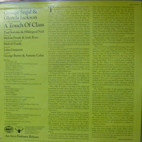 John Cameron (2) – A Touch Of Class