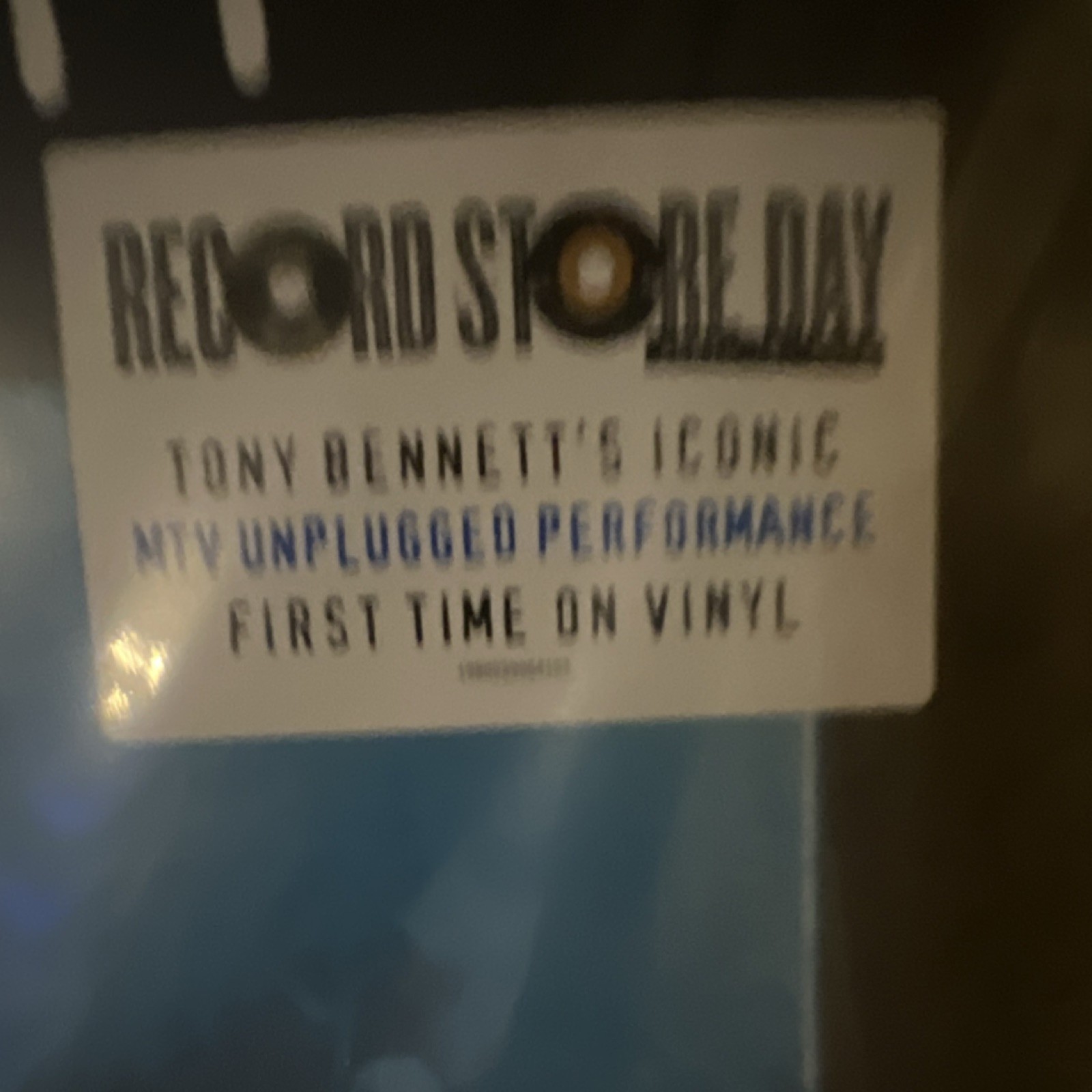 Tony Bennett Unplugged MTV Record Store Day Vinyl LP First Time on Vinyl