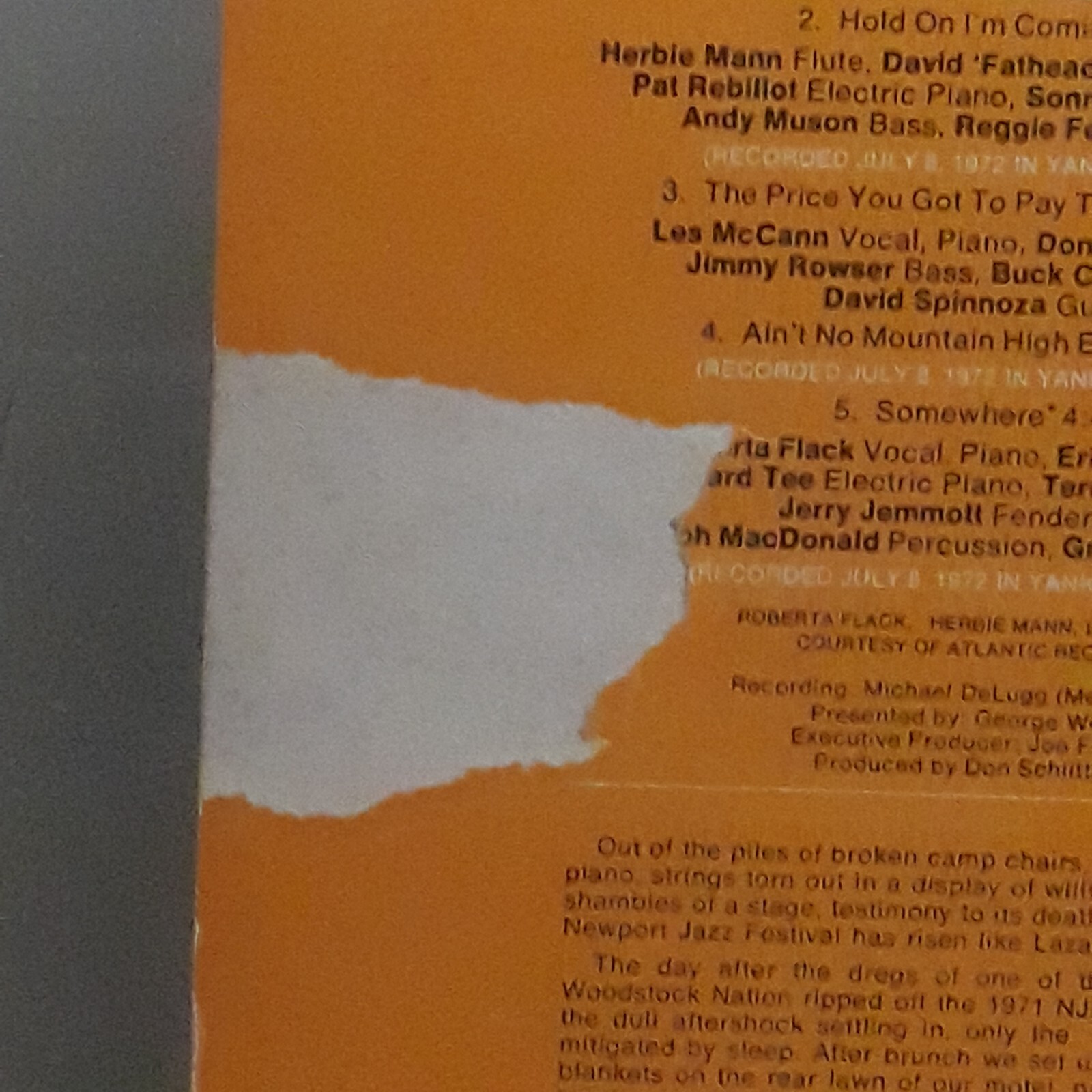 Newport in New York ’72 The Soul Sessions Vol. 6 Buddha Records CST9028 VG+VINYL