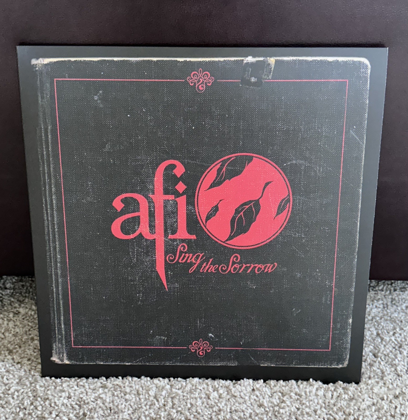 AFI – Sing The Sorrow – LP Red Black Splatter Piinwheel Vinyl RARE UNPLAYED MINT