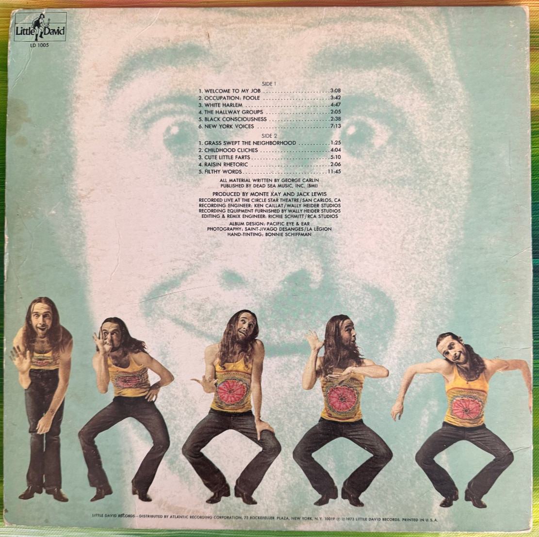 George Carlin – Occupation: Foole Vinyl Record Album LP -1973 Comedy Non Music