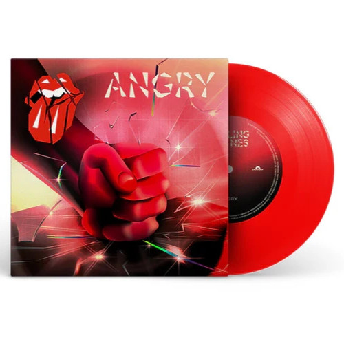 ROLLING STONES 45 RPM 7″ – Angry RED VINYL ONE-SIDED ETCHED SEALED LIMITED!!!
