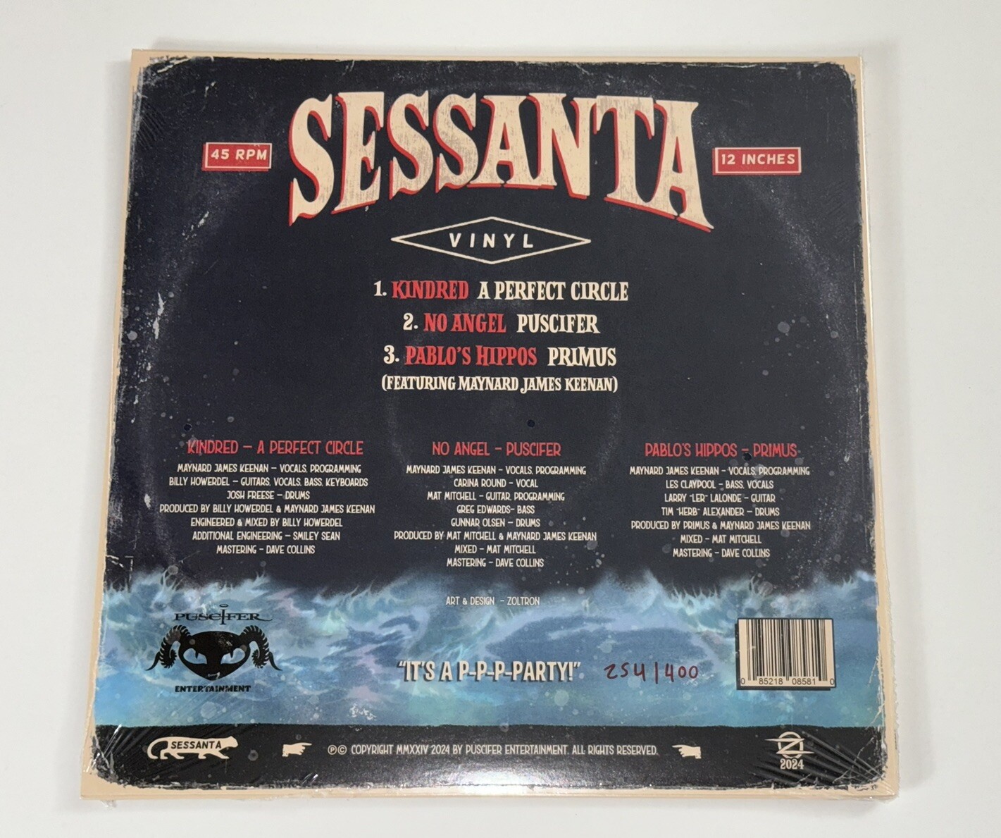 Sessanta EPPP Vinyl Record AZZ Variant #d X/400 Puscifer Primus A Perfect Circle