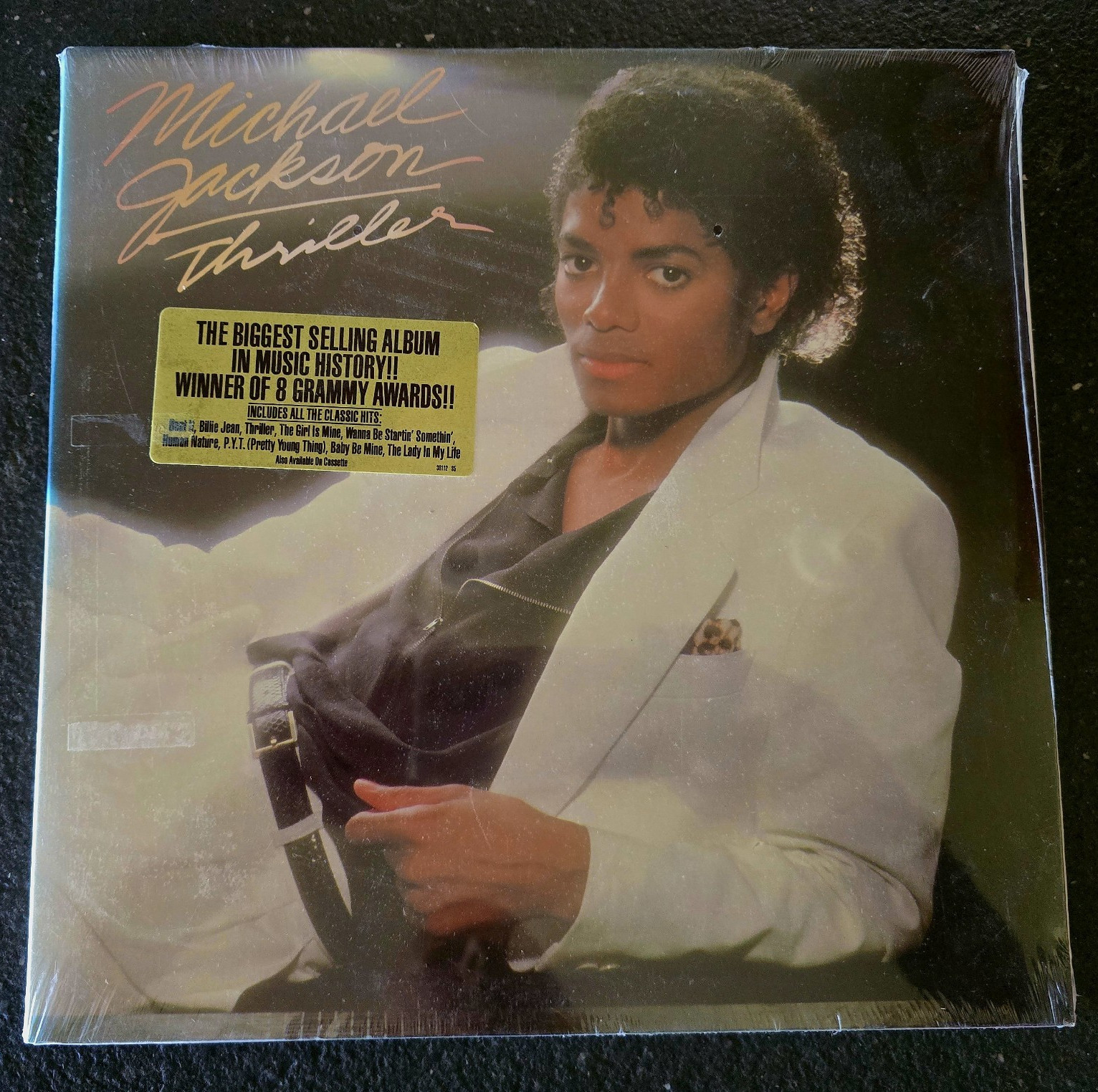 Michael Jackson Thriller 1982 SEALED Vinyl LP with Promo Sticker