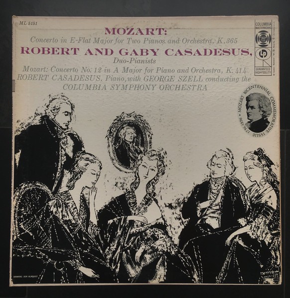 Wolfgang Amadeus Mozart : Robert Casadesus And Gaby Casadesus, George Szell, Col