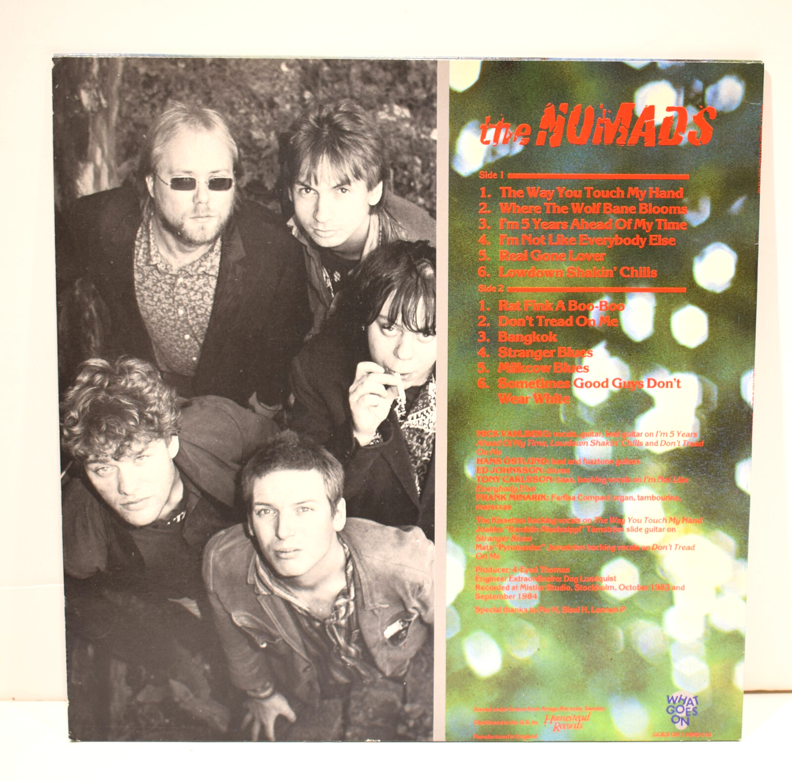 THE NOMADS Outburst 1984 UK OP NM Red Text Version