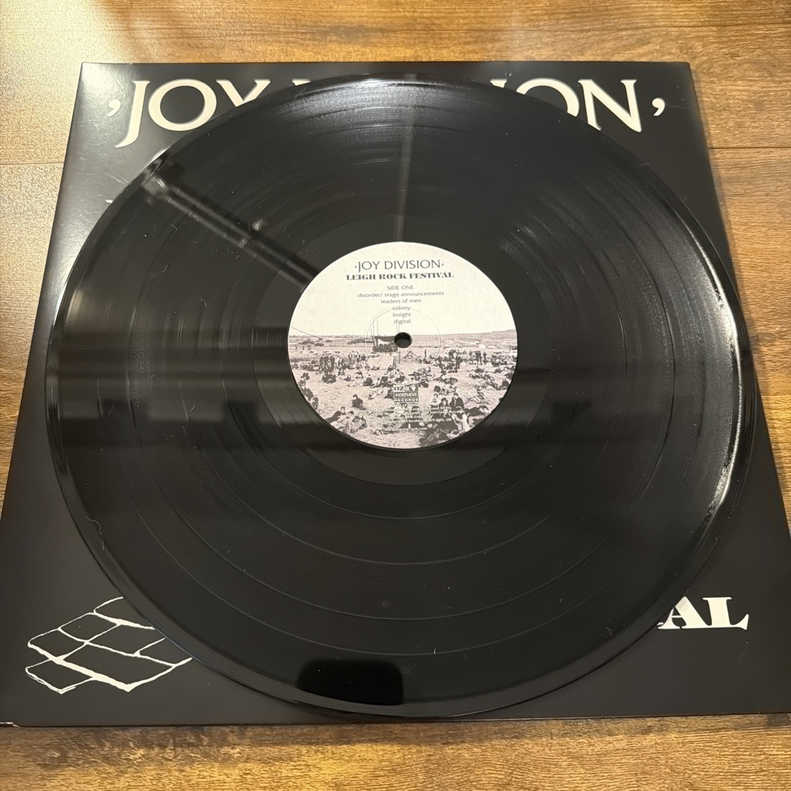 JOY DIVISION LIVE LEIGH ROCK FESTIVAL VINYL RARE NUMBERED 470 OF 1000