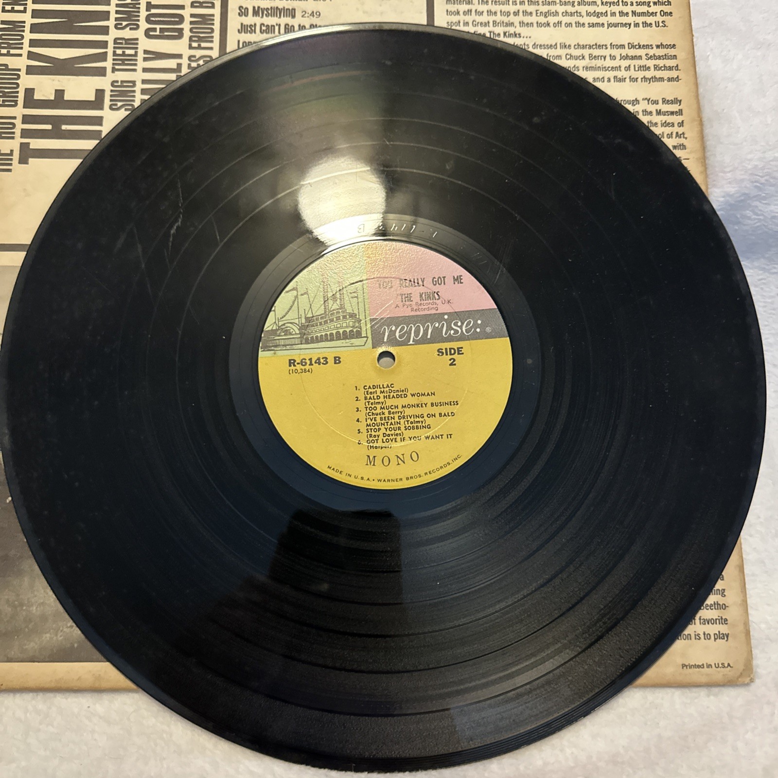 The Kinks – You Really Got Me 1968 US Stereo Reissue Reprise RS 6143 VG/VG+