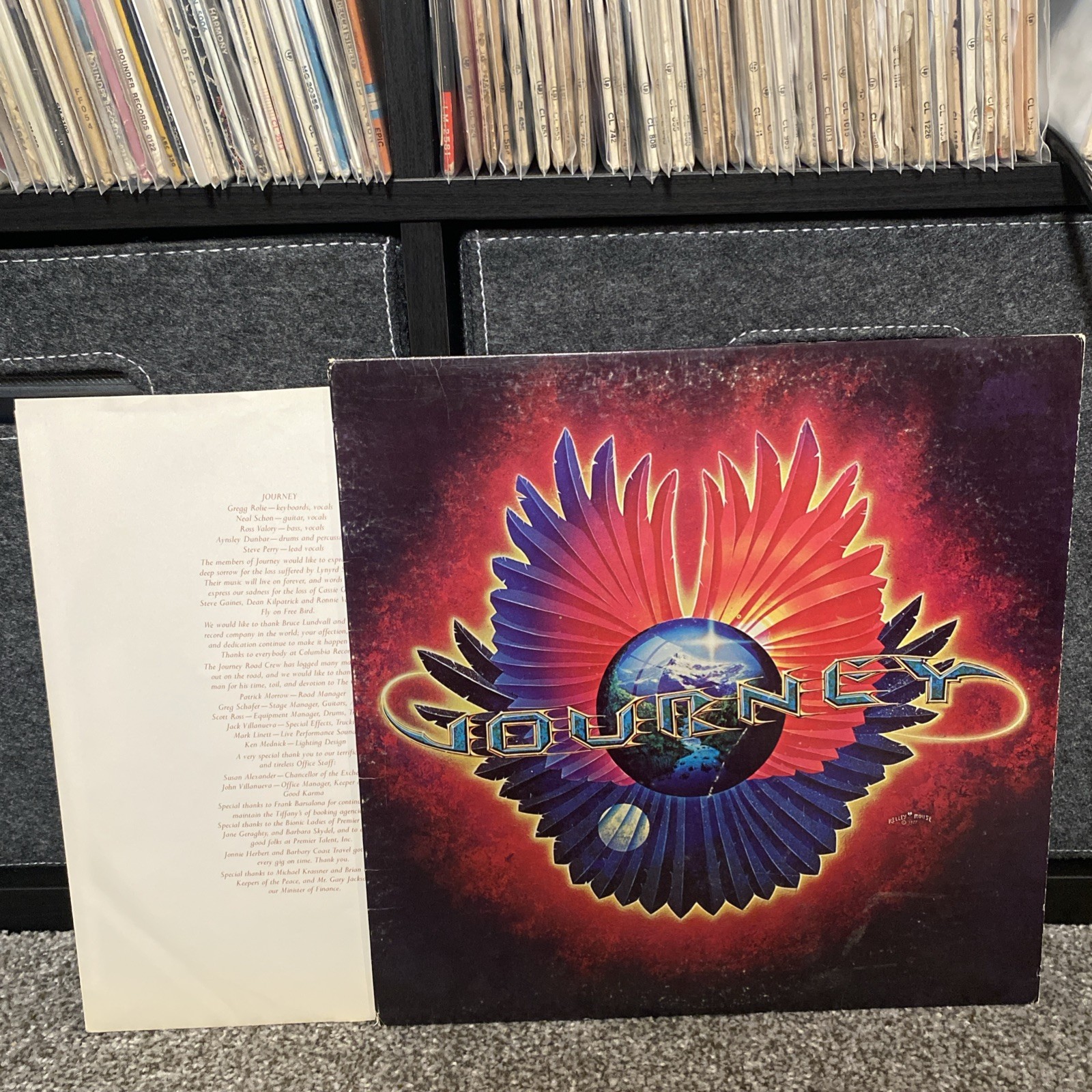Journey Infinity Vinyl LP Record JC 34912 Original Lyric Inner Sleeve 1978 Rock