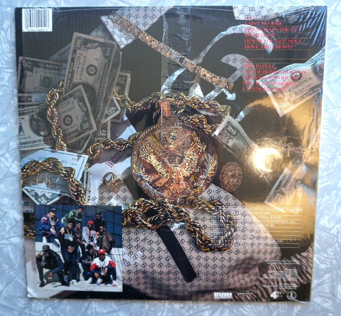 Grandmaster Flash The Message Eric B. Rakim Paid In Full LP Record Lot Mint!