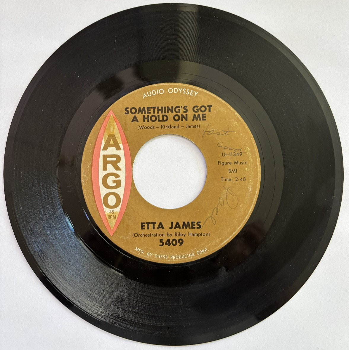 r&b/soul ETTA JAMES “SOMETHING’S GOT A HOLD ON ME”/”WAITING FOR CHARLIE” on ARGO