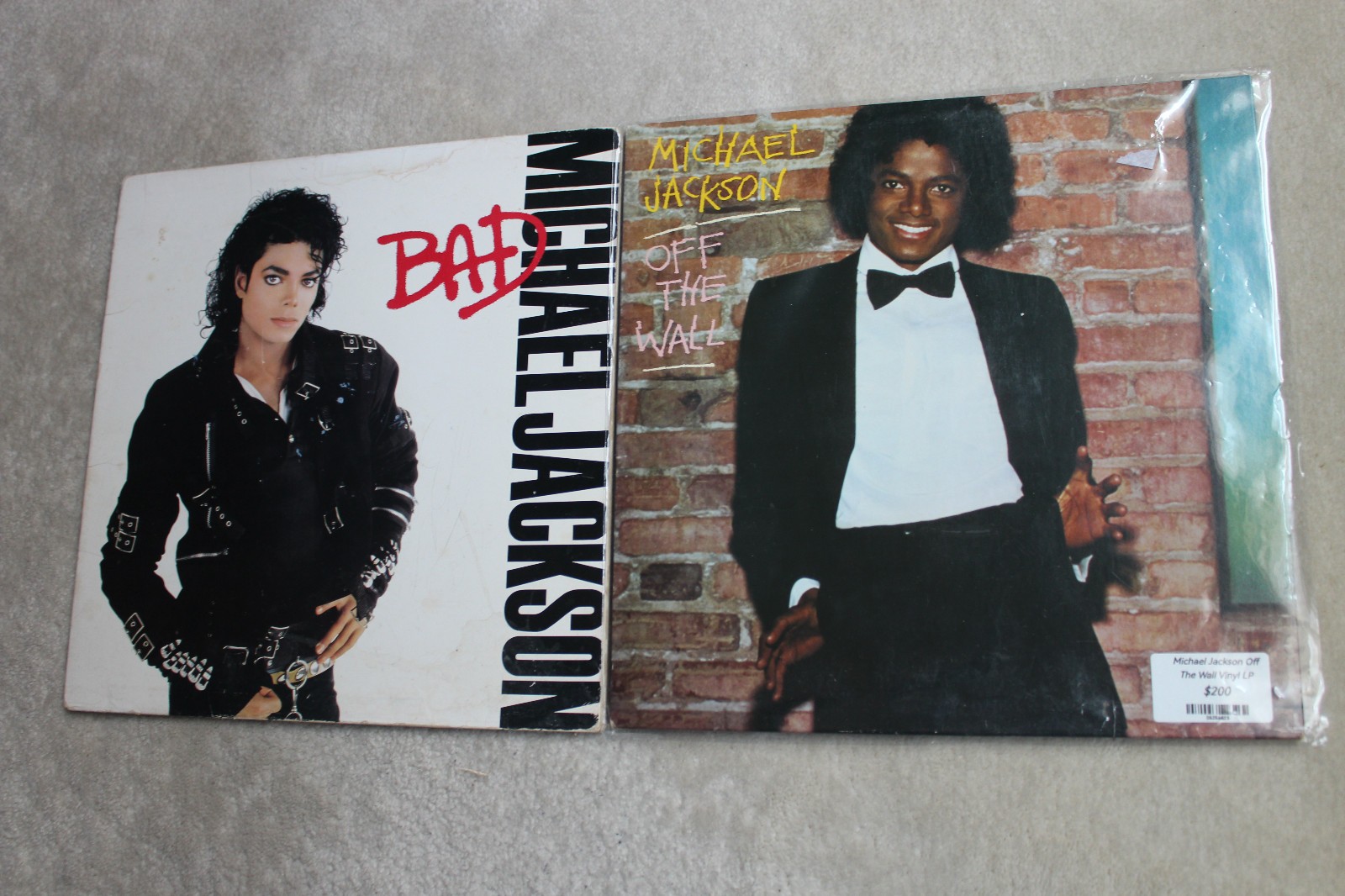 2 Michael Jackson Vinyl LP Lot – Off The Wall (1979) / Bad (1987)