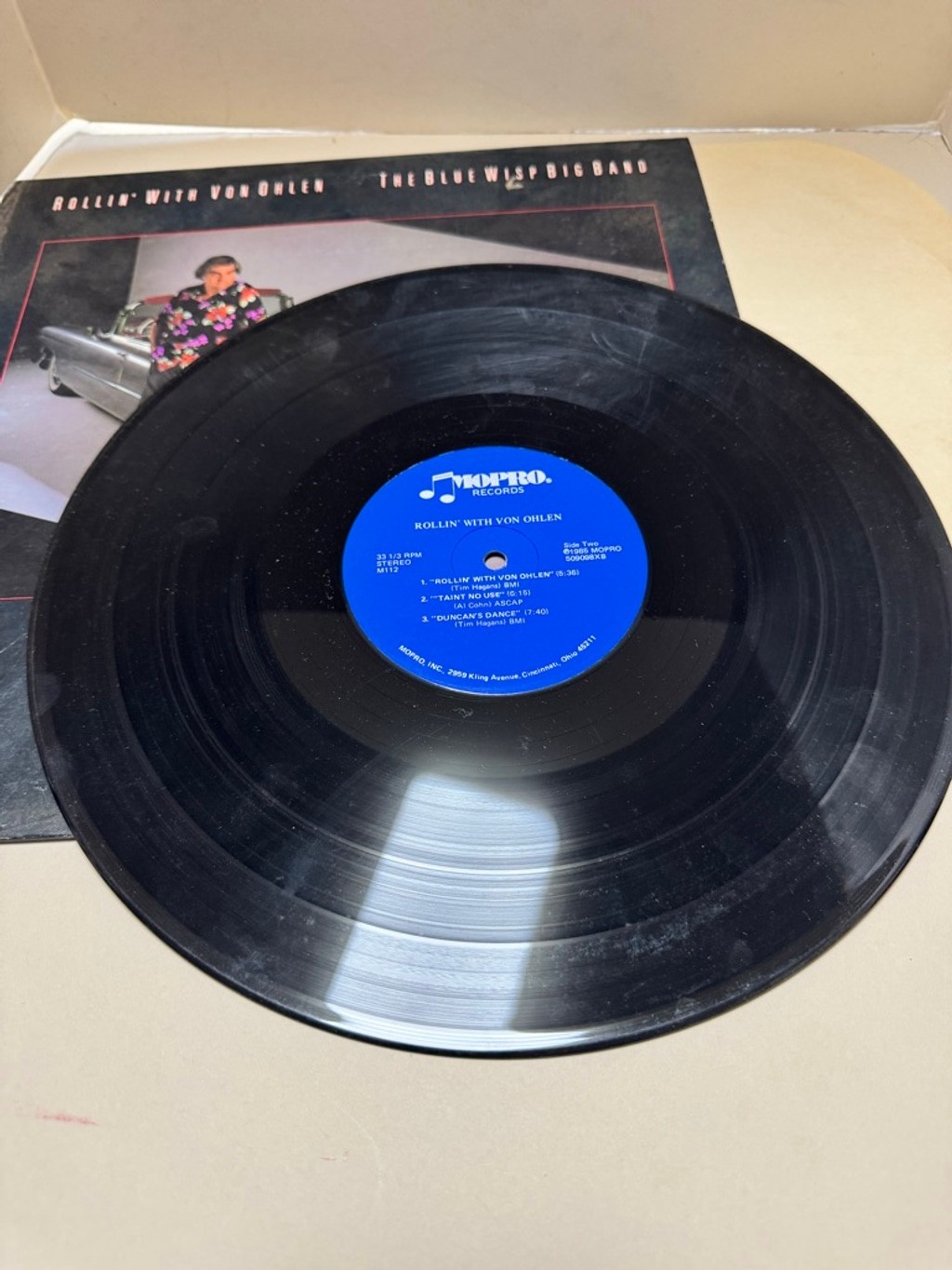 1985 Mopro Vinyl Record Rollin’ With Von Ohlen The Blue Wisp Big Band LP
