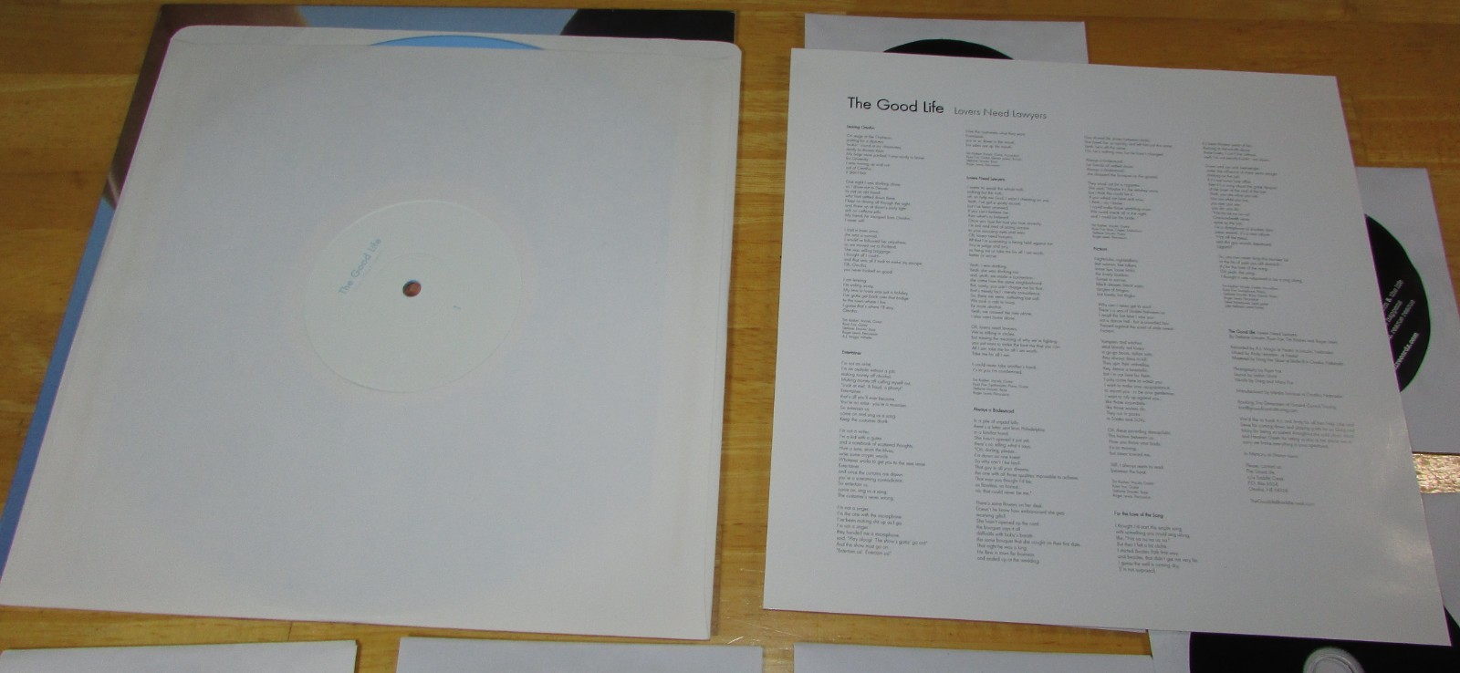 The Good Life – Lovers Need Lawyers 10″ Vinyl Record LP w/Various CD’s Cursive