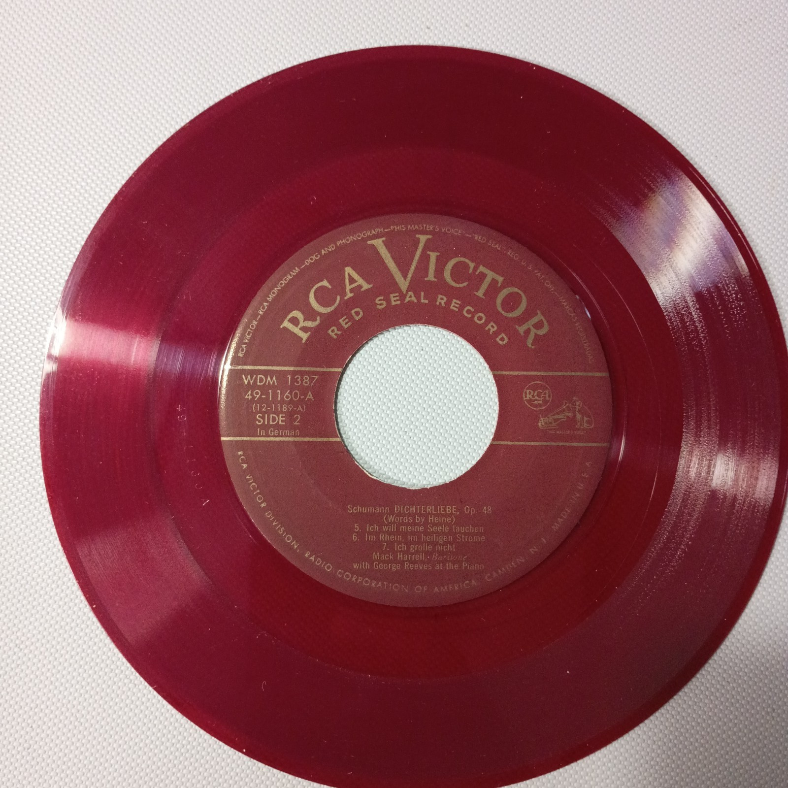 Lot Of 3 Vintage RCA Victor Red Seal Red Record Vinyl 45 RPM 7″ Singles