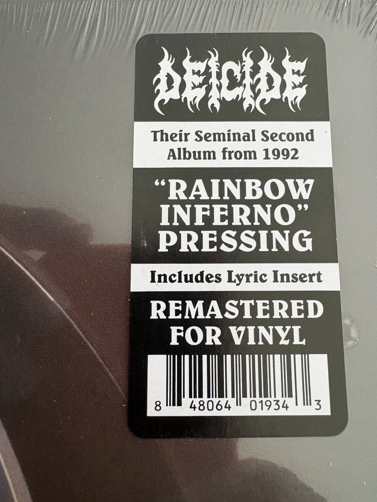 Deicide LP Legion Rainbow Inferno Colored Vinyl Record New Sealed Remastered