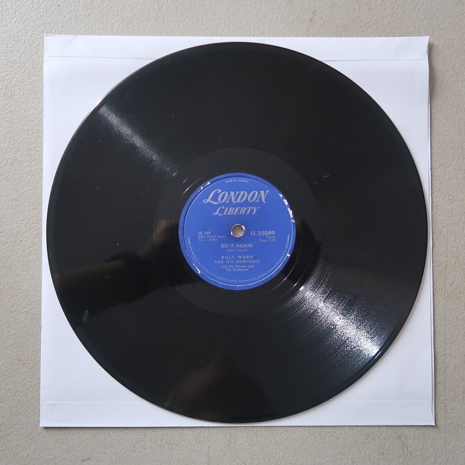 BILLY WARD AND HIS DOMINOES DEEP PURPLE/DO IT AGAIN LONDON LIBERTY 78 F-190