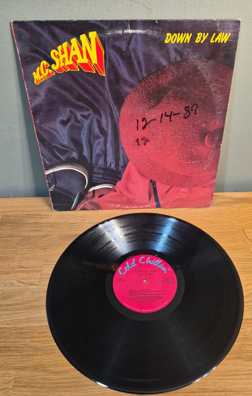 M.C. Shan Down By Law 1987 Cold Chillin Records Rap Hip Hop Vinyl LP