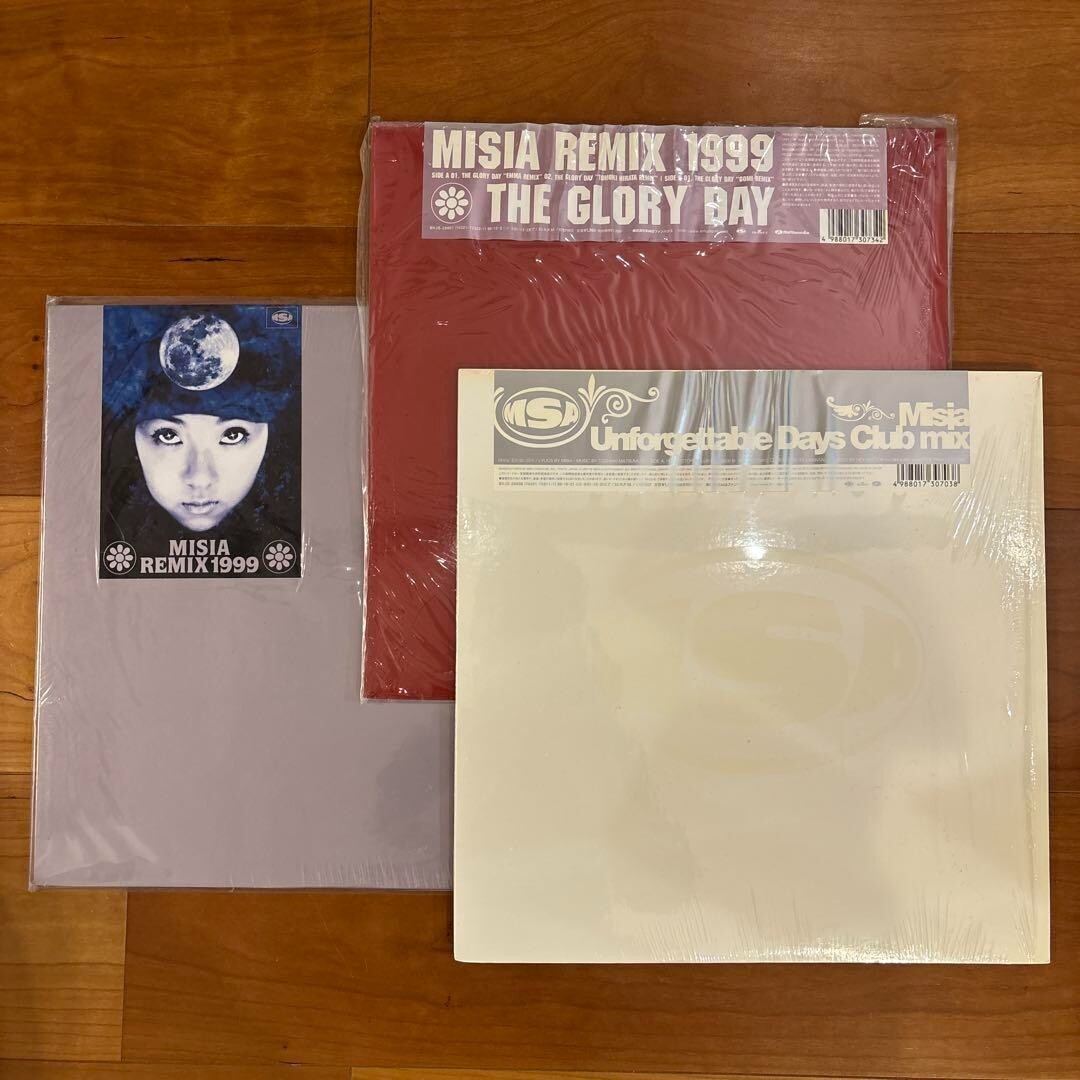 MISIA 12 inches LP Record 3-piece Set REMIX 1999 Unforgettable Days JAPAN USED