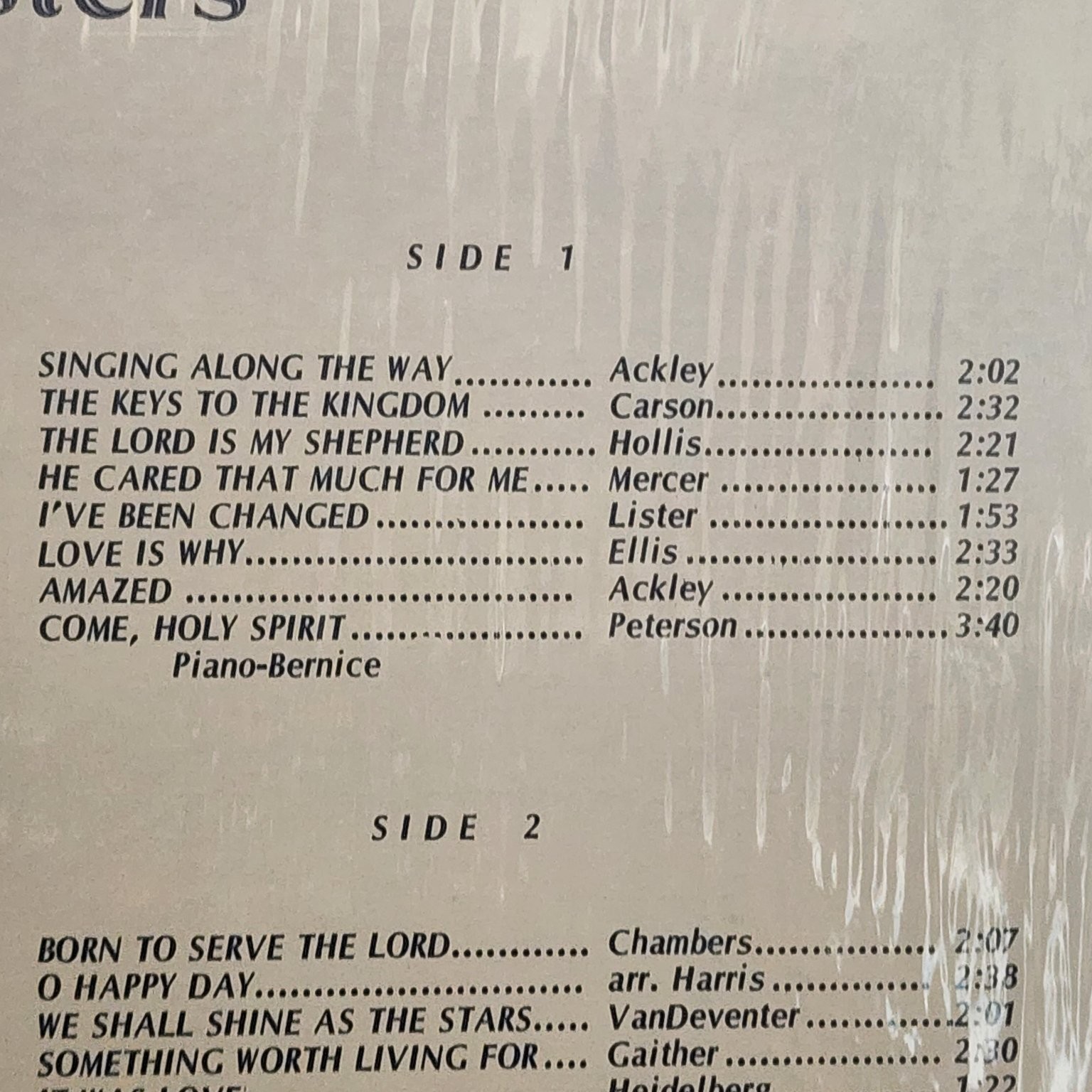 Petticoffer Sisters – Singing Along The Way LP Private Press Gospel 33 RPM