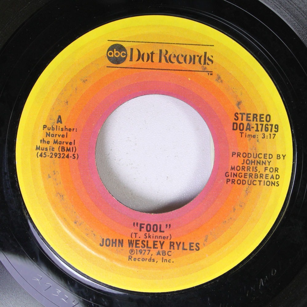 Country 45 John Wesley Ryles – I Fought The Law / Fool On Abc Dot Records