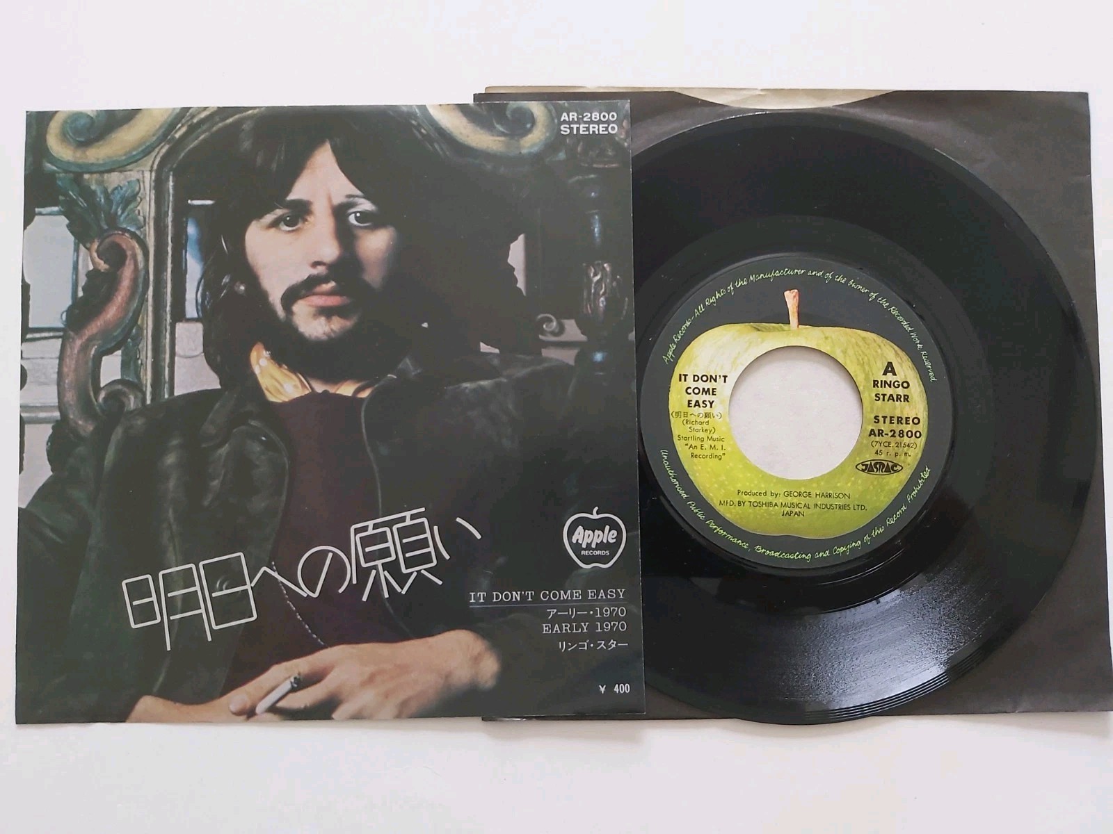 RINGO STARR IT DON’T COME EASY 7″ VINYL JAPAN