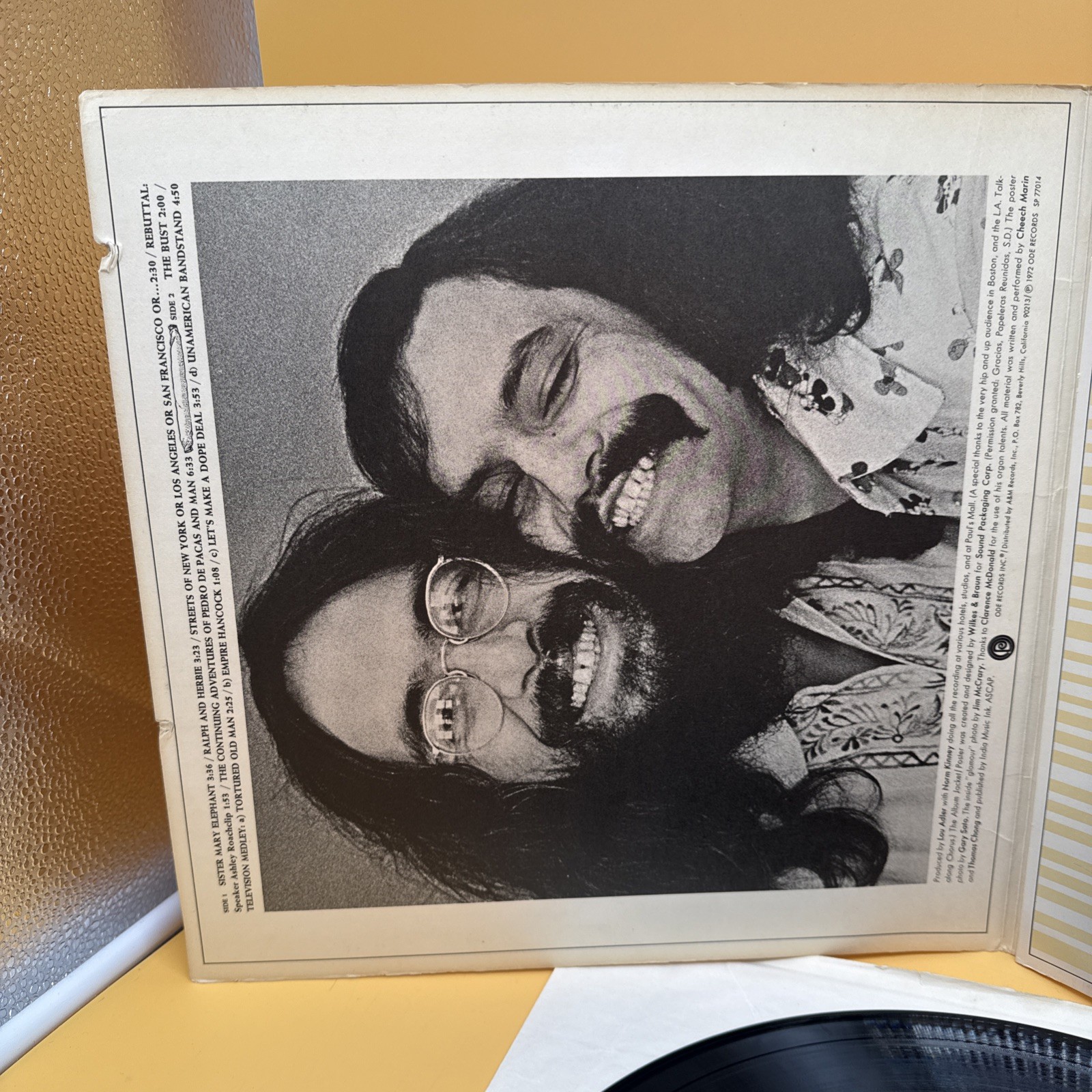 Cheech & Chong Big Bambu Ode 1972 LP Vinyl 12″ 33 RPM Stereo SP-77014