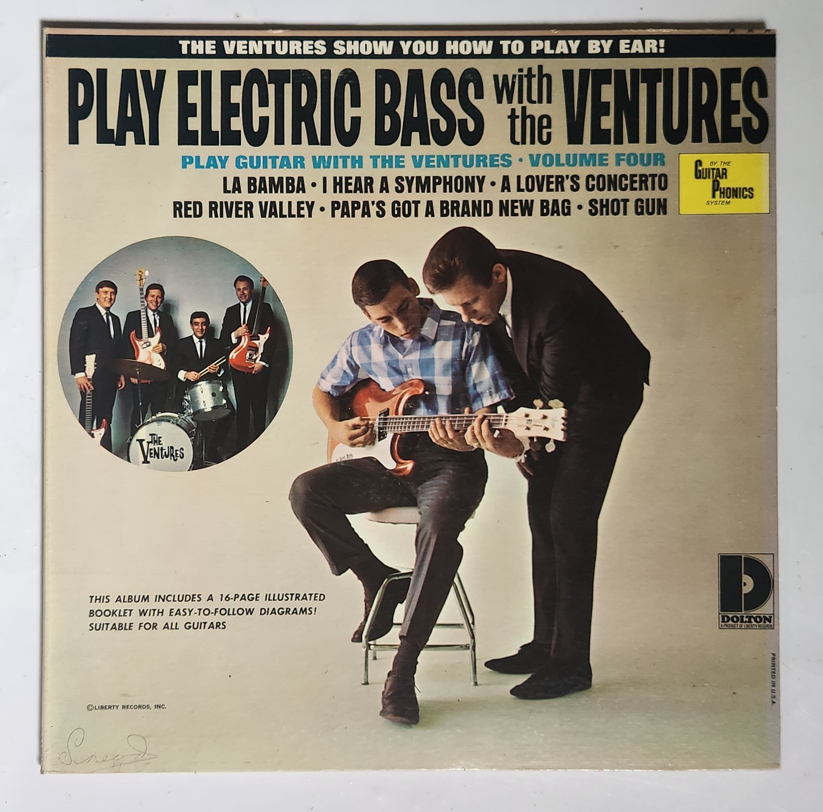 Guitar Phonics lp Play Electric Bass With The Ventures La Bamba