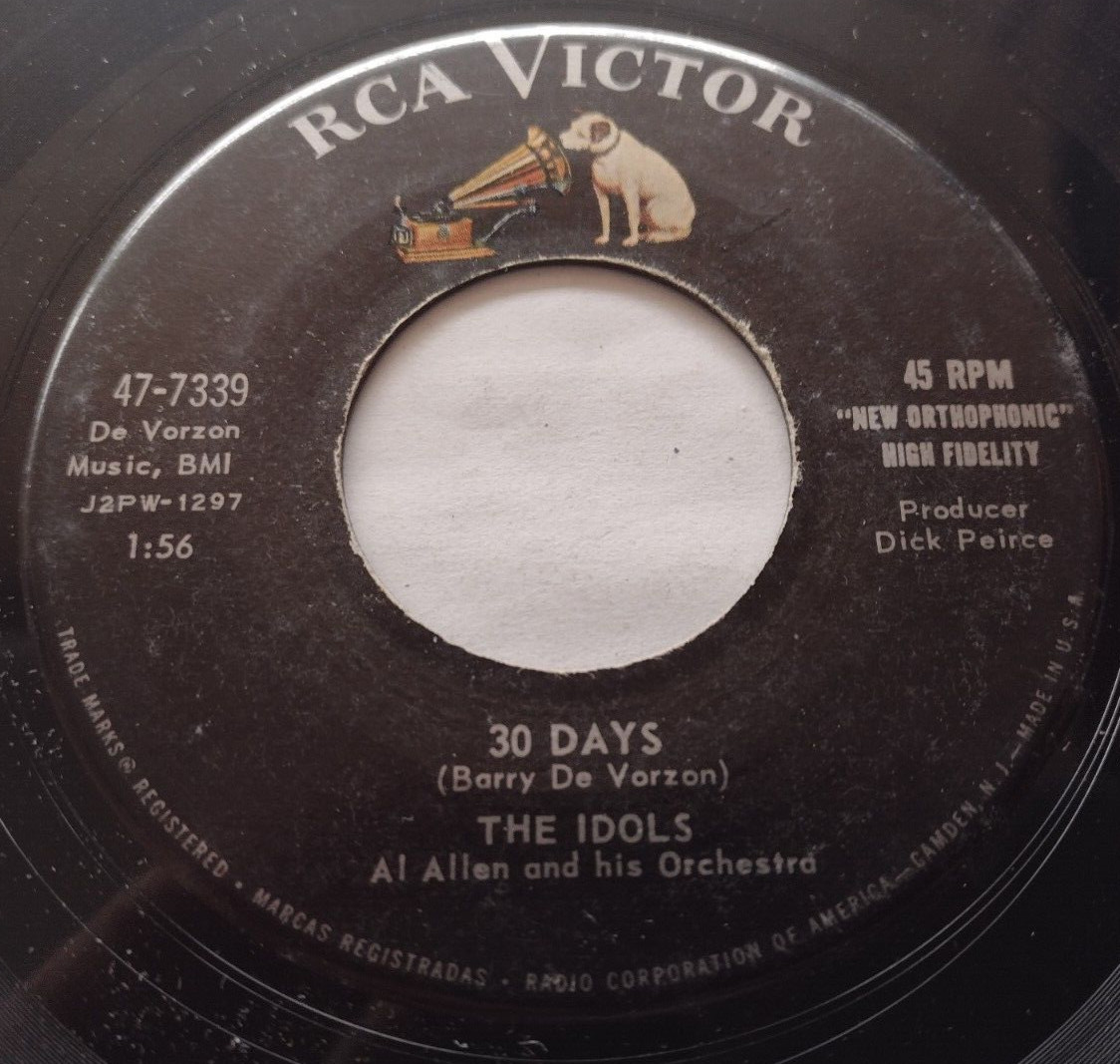 USA!!! THE IDOLS The Prowler / 30 Days 1958 RCA Victor DOO WOP 45