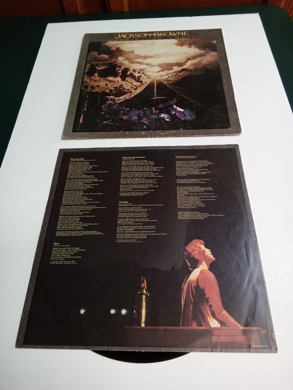 Jackson Browne-Running on Empty 1977 Vinyl LP w/Booklet PRC Compton CA Press VG+