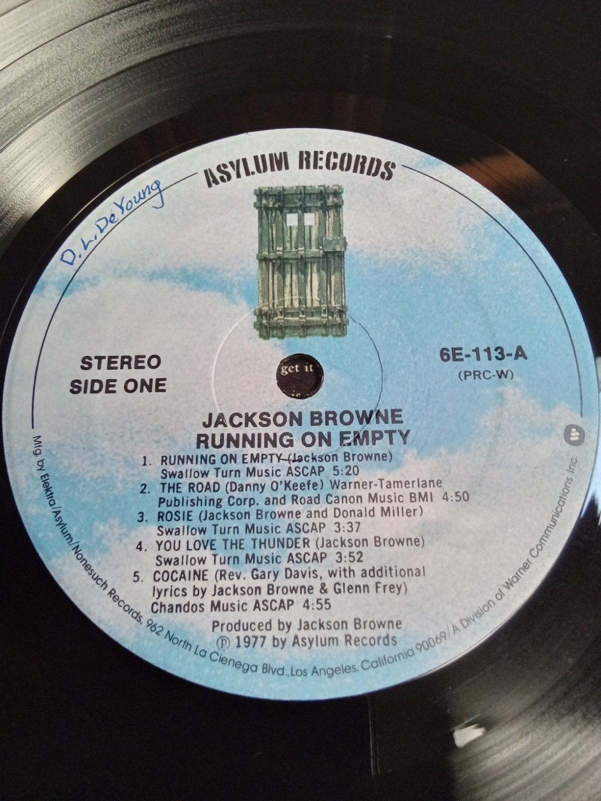 Jackson Browne-Running on Empty 1977 Vinyl LP w/Booklet PRC Compton CA Press VG+