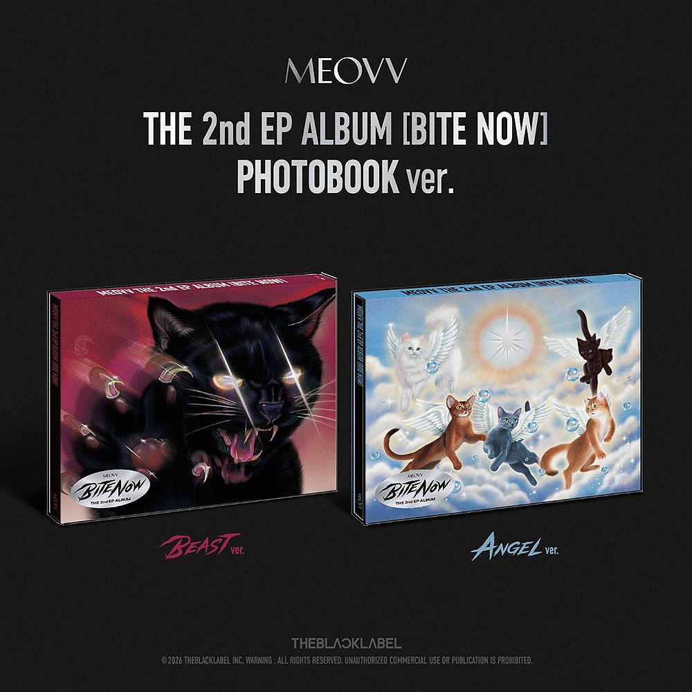 MEOVV [BITE NOW] The 2nd Album PHOTO BOOK RANDOM Ver./CD+Book+Clip+3 Card+Poster