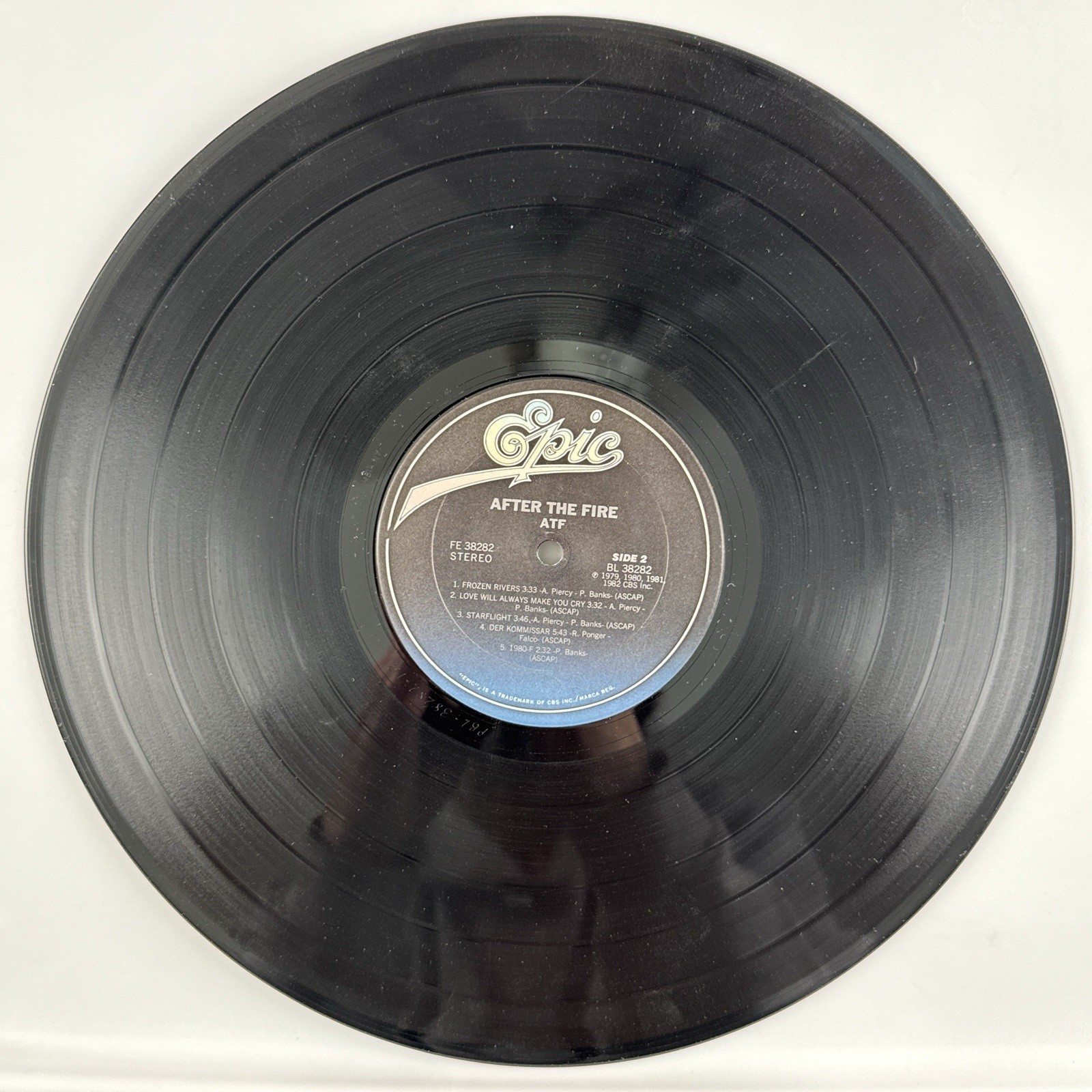 After The Fire ATF LP 1980 Epic New Wave Synth Pop Promo VG/VG+