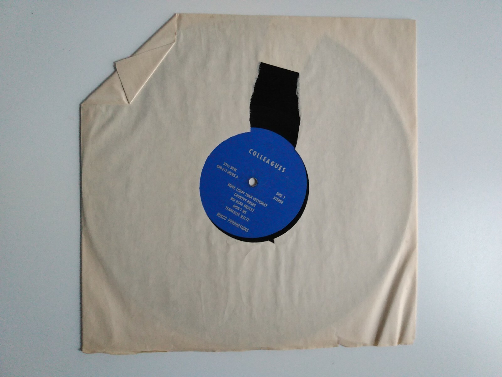 Colleagues, Album(S80-217-2020S) with Bill Buono, 1960? Mikco Productions Record
